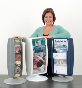 Panorama Revolving Desktop Leaflet Dispensers